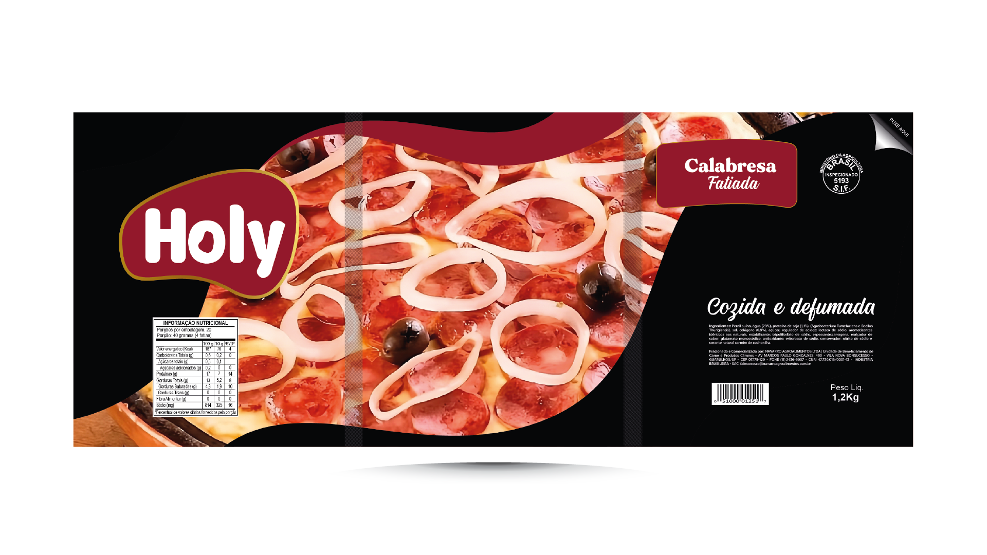 Calabresa Fatiada Aperitivo 1,2Kg