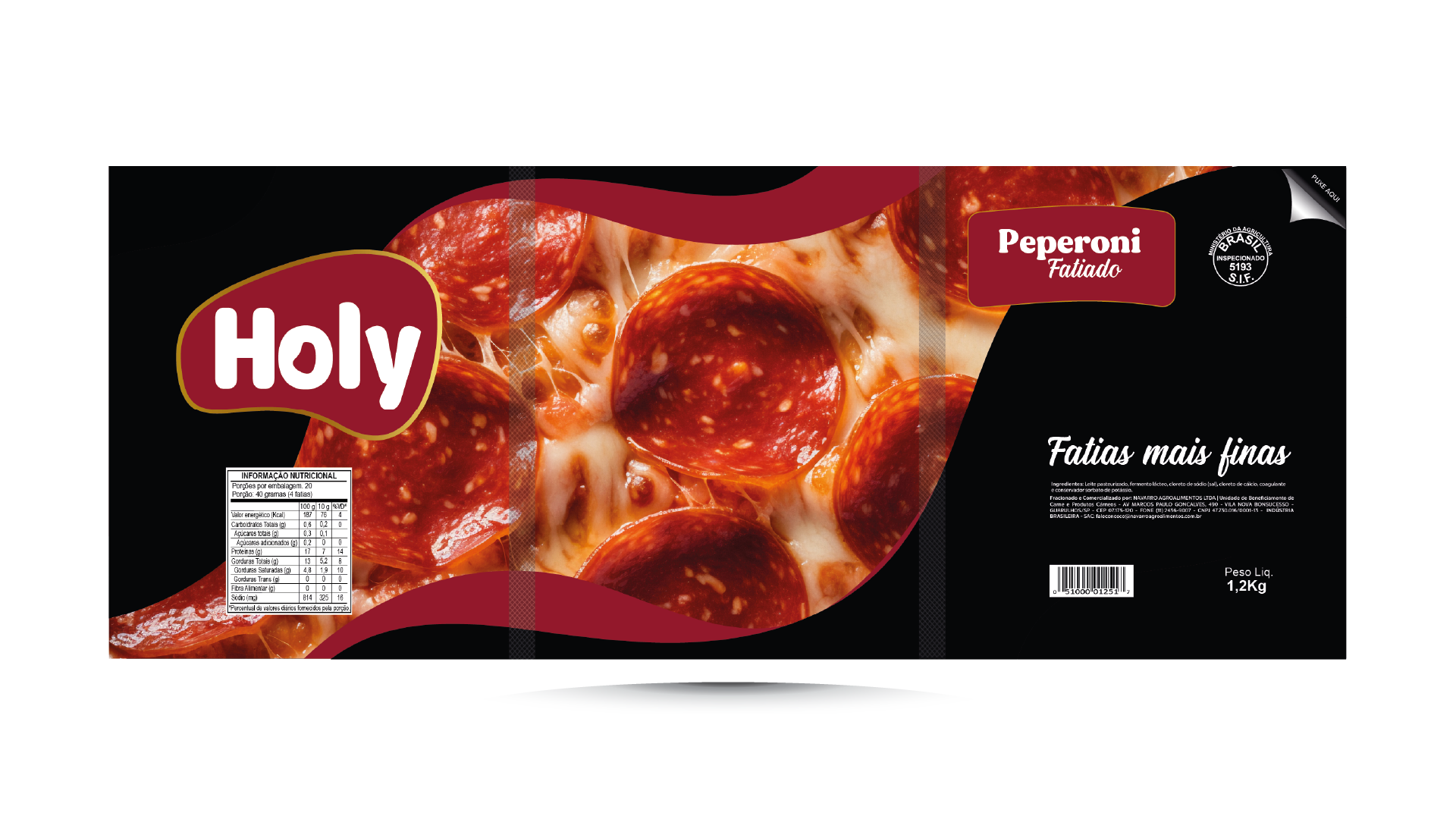 Peperoni Fatiado 1,2Kg