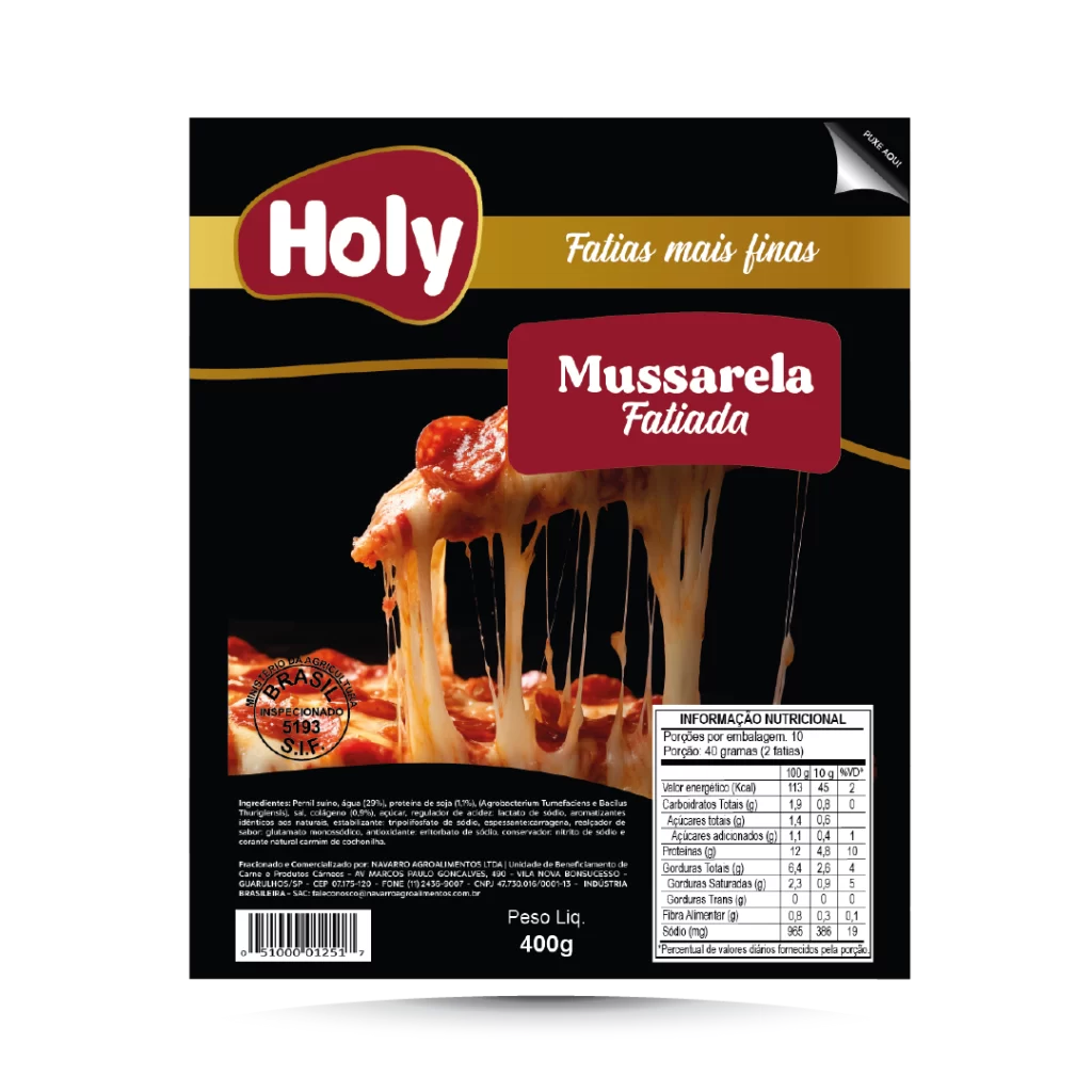 Mussarela Fatiada 400g